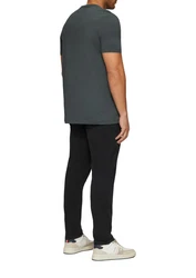 s.Oliver Kurzarmshirt T-Shirt Logo Dunkelgrau/Grau/Dunkelblau