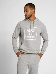 hummel Kapuzenpullover Isam 2.0 Grau/Beige/Dunkelgrau/Braun