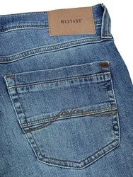 MUSTANG Herren Jeanshose Washington Straight Fit Blau/Hellblau