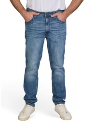 Straight-Jeans Herren Jeanshose Washington Straight Fit Denim Hose mit Stretch
