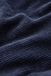 Next Hemdjacke mit Borgfutter und Kapuze (1-St) Dunkelblau/Hellblau/Blau
