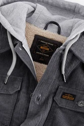 Next Hemdjacke mit Borgfutter und Kapuze (1-St) Dunkelgrau/Dunkelblau/Grau/Schwarz/Hellgrau/Blau