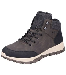 Stiefelette Lederimitat/Textil Schnrstiefelette