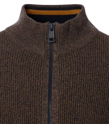 CASAMODA Troyer Sweatjacke Strickjacke Strickpullover Braun/Grau/Dunkelgrün/Dunkelbraun/Khaki/Rot
