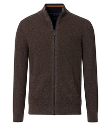 CASAMODA Troyer Sweatjacke Strickjacke Strickpullover Braun/Grau/Dunkelgrün/Dunkelbraun/Khaki/Rot
