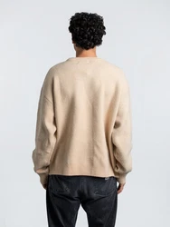 Another Cotton Lab Sweatshirt Royal Chest Print Sweater Beige/Creme/Khaki/Braun/Rosa