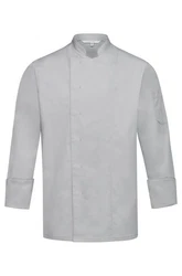 Greiff GASTRO MODA Cuisine Herren Kochjacke Regular Fit Hellgrau