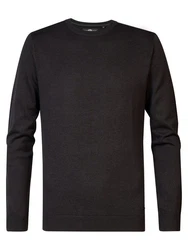 Petrol Industries Strickpullover Schwarz/Dunkelgrau/Dunkelbraun/Grau