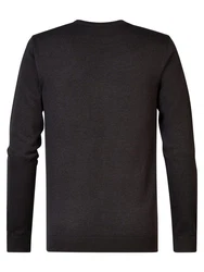Petrol Industries Strickpullover Schwarz/Dunkelgrau/Dunkelbraun/Grau