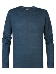 Petrol Industries Strickpullover Dunkelblau/Hellblau/Blau/Grau