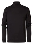 Petrol Industries Feinstrickrollkragenpullover Schwarz/Dunkelbraun