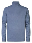 Petrol Industries Feinstrickrollkragenpullover Grau/Blau/Dunkelblau
