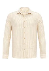 Antioch Blusenshirt APIA Regular Fit Beige/Weiß/Gelb/Khaki
