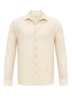 Antioch Blusenshirt APIA Regular Fit Beige/Weiß/Gelb/Khaki