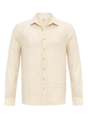 Antioch Blusenshirt APIA Regular Fit Beige/Weiß/Gelb/Khaki