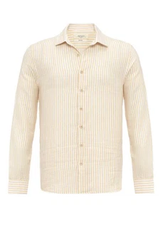 Antioch Blusenshirt APIA Regular Fit Beige/Weiß/Gelb/Khaki Antioch Blusenshirt APIA Regular Fit Beige/Weiß/Gelb/Khaki