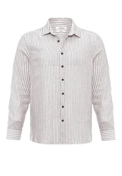 Antioch Blusenshirt APIA Regular Fit Beige/Rot/Weiß