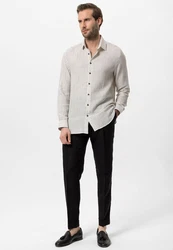 Antioch Blusenshirt APIA Regular Fit Beige/Rot/Weiß