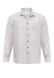 Antioch Blusenshirt APIA Regular Fit Beige/Rot/Weiß