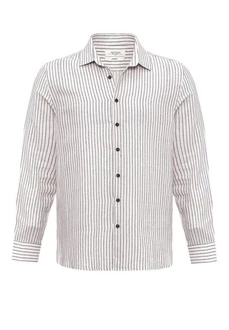 Antioch Blusenshirt APIA Regular Fit Beige/Rot/Weiß