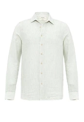 Antioch Blusenshirt APIA Regular Fit Weiß/Khaki/Hellgrün/Grün