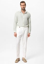 Antioch Blusenshirt APIA Regular Fit Weiß/Khaki/Hellgrün/Grün