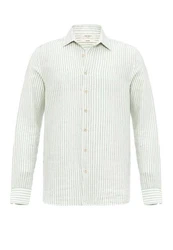 Antioch Blusenshirt APIA Regular Fit Weiß/Khaki/Hellgrün/Grün