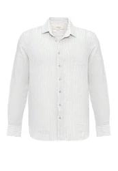 Antioch Blusenshirt APIA Regular Fit Beige/Weiß/Grau