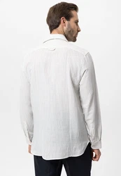 Antioch Blusenshirt APIA Regular Fit Beige/Weiß/Grau