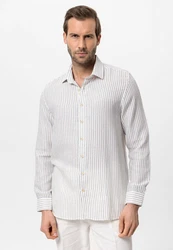 Antioch Blusenshirt APIA Regular Fit Weiß/Beige/Creme