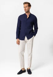 Antioch Blusenshirt Luigi Dunkelblau/Blau