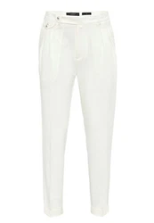 Antioch Strandhose AKRA High Waist Weiß/Khaki/Creme