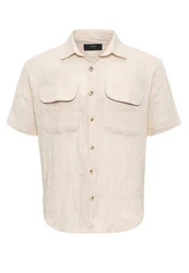 Antioch Blusenshirt Dodoma Khaki/Weiß/Beige