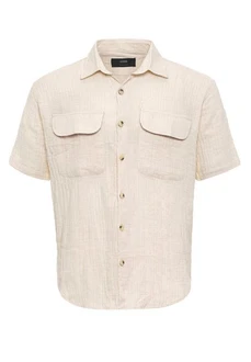 Antioch Blusenshirt Dodoma Khaki/Weiß/Beige Antioch Blusenshirt Dodoma Khaki/Weiß/Beige