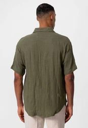Antioch Blusenshirt Dodoma Dunkelgrün/Khaki/Grün