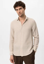Antioch Blusenshirt Caracas Regular Fit Weiß/Beige/Khaki