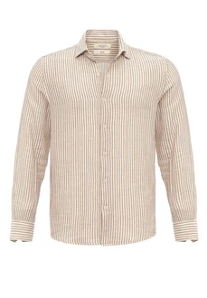 Antioch Blusenshirt Caracas Regular Fit Weiß/Beige/Khaki