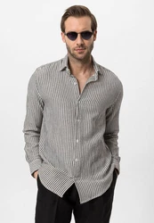 Antioch Blusenshirt Caracas Regular Fit Dunkelgrün/Grau/Grün/Gelb/Creme