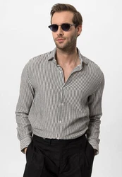 Antioch Blusenshirt Caracas Regular Fit Dunkelgrün/Grau/Grün/Gelb/Creme