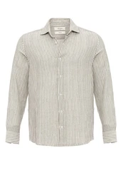 Antioch Blusenshirt Caracas Regular Fit Khaki/Weiß/Beige