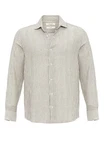 Antioch Blusenshirt Caracas Regular Fit Khaki/Weiß/Beige