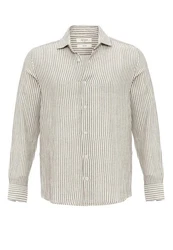 Antioch Blusenshirt Caracas Regular Fit Khaki/Weiß/Beige