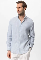 Antioch Blusenshirt Caracas Regular Fit Hellblau/Blau
