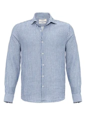 Antioch Blusenshirt Caracas Regular Fit Hellblau/Blau/Dunkelblau