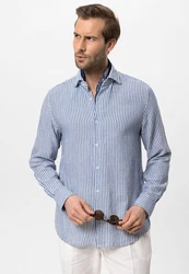 Antioch Blusenshirt Caracas Regular Fit Hellblau/Blau/Dunkelblau
