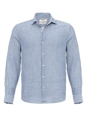 Antioch Blusenshirt Caracas Regular Fit Hellblau/Blau/Dunkelblau