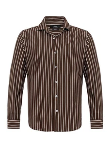 Antioch Blusenshirt Libreville Slim Fit Braun/Dunkelbraun Antioch Blusenshirt Libreville Slim Fit Braun/Dunkelbraun