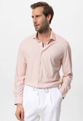 Antioch Blusenshirt Libreville Slim Fit Rosa