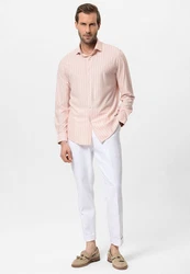 Antioch Blusenshirt Libreville Slim Fit Rosa