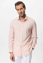 Antioch Blusenshirt Libreville Slim Fit Rosa